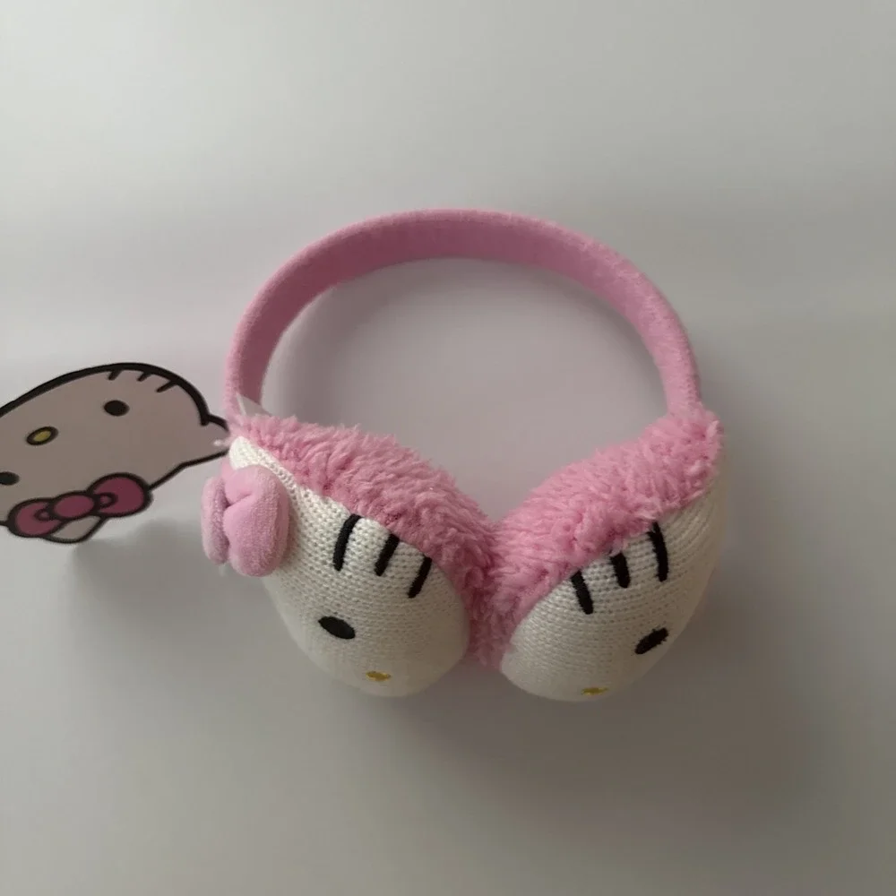 Hello Kitty, Pink Fuzzy Earmuffs Toddler 3+ New With Tags